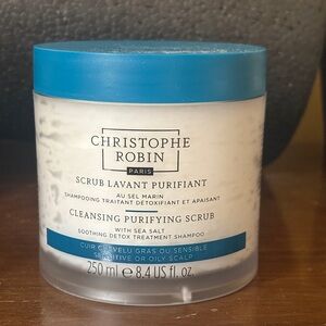 Christophe Robin Sea Salt Purifying Hair Scrub - White